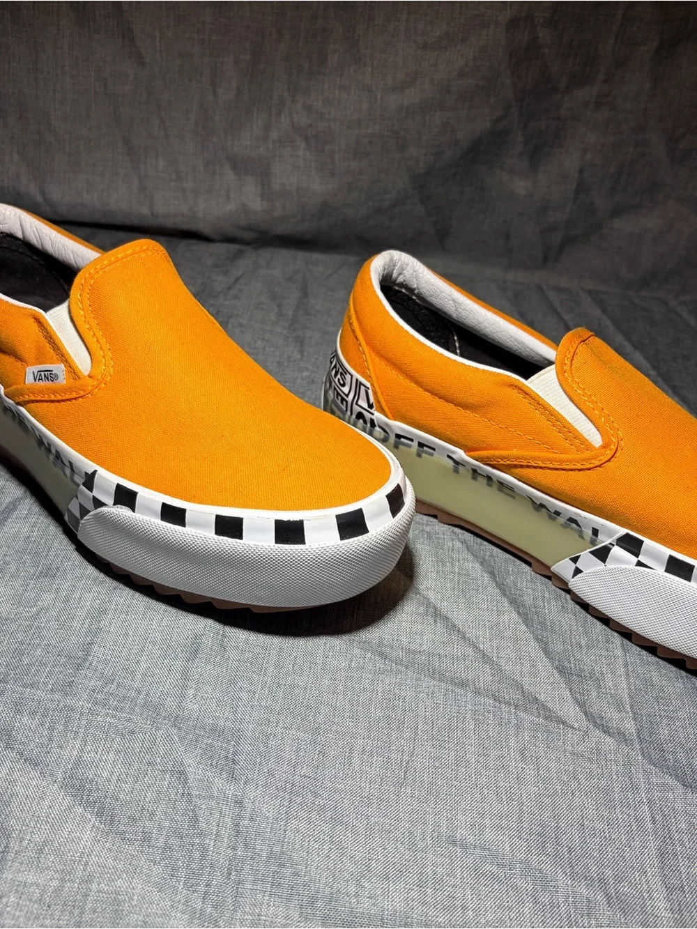 Women’s size 6 Orange Slip-On Canvas Shoes